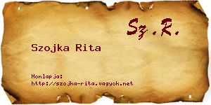 Szojka Rita névjegykártya